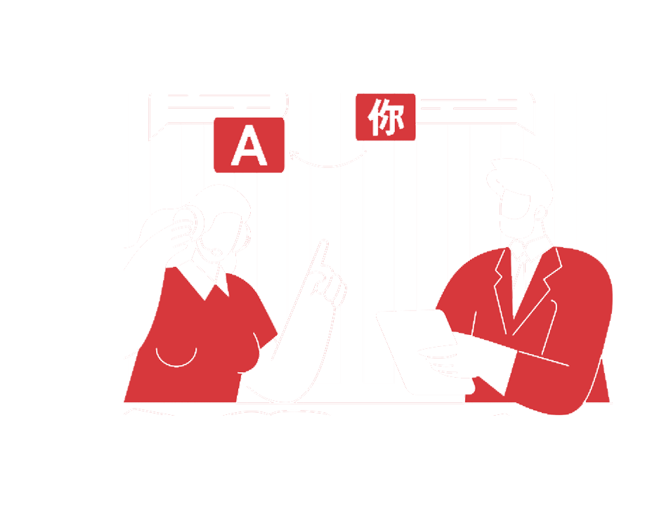 Illustration of translation and interpretation services