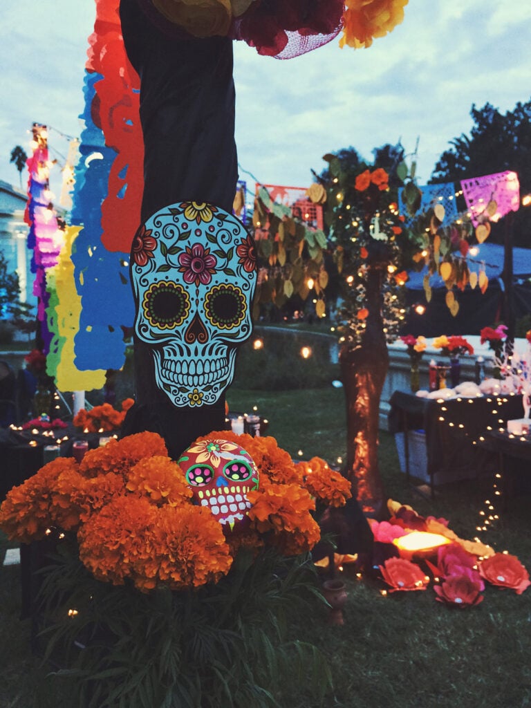 Ad Astra learns about Dia de los muertos for Halloween