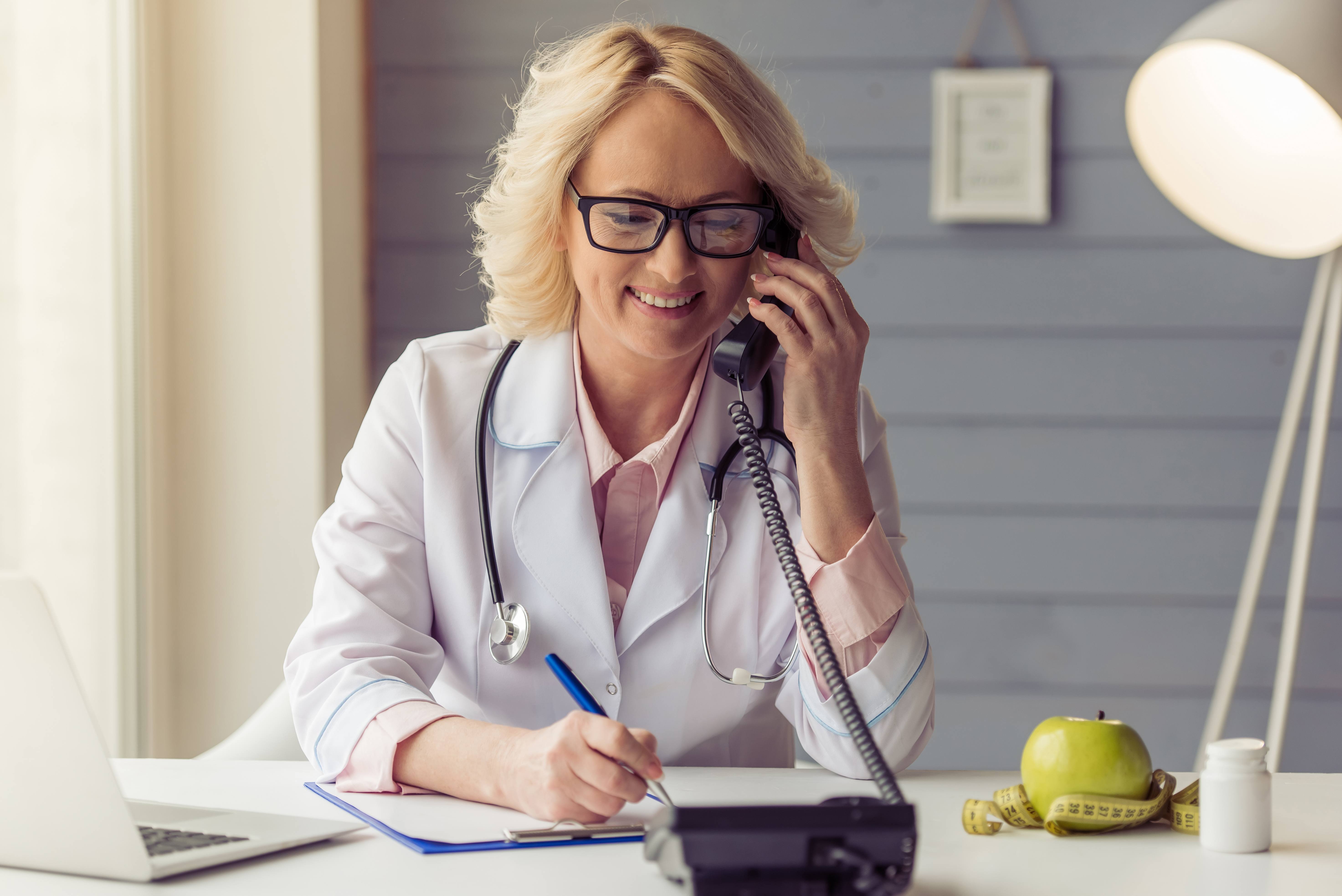 A female doctor is looking for an over the phone interpretation companies